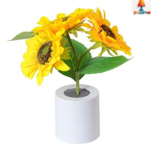 Charging Sunflower LED Simulation Night Light for Room and Bedroom Bedside Decoration